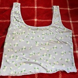 Shein tank top purple with flowers